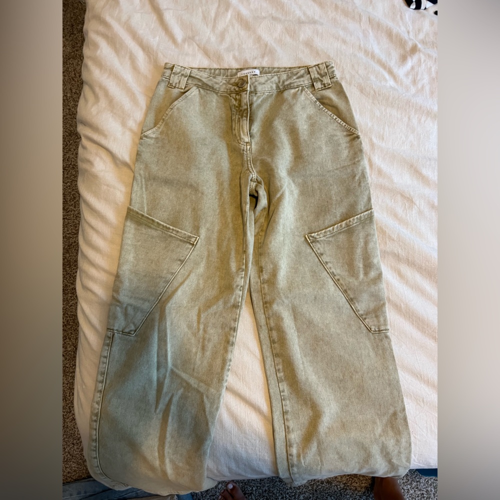 Topshop Light Tan Denim Pants